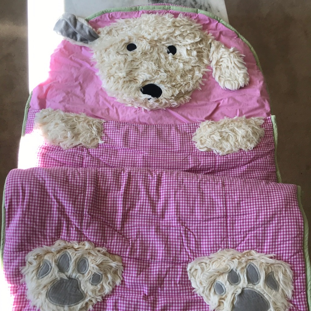 Pottery Barn Kids “puppy” sleeping bag